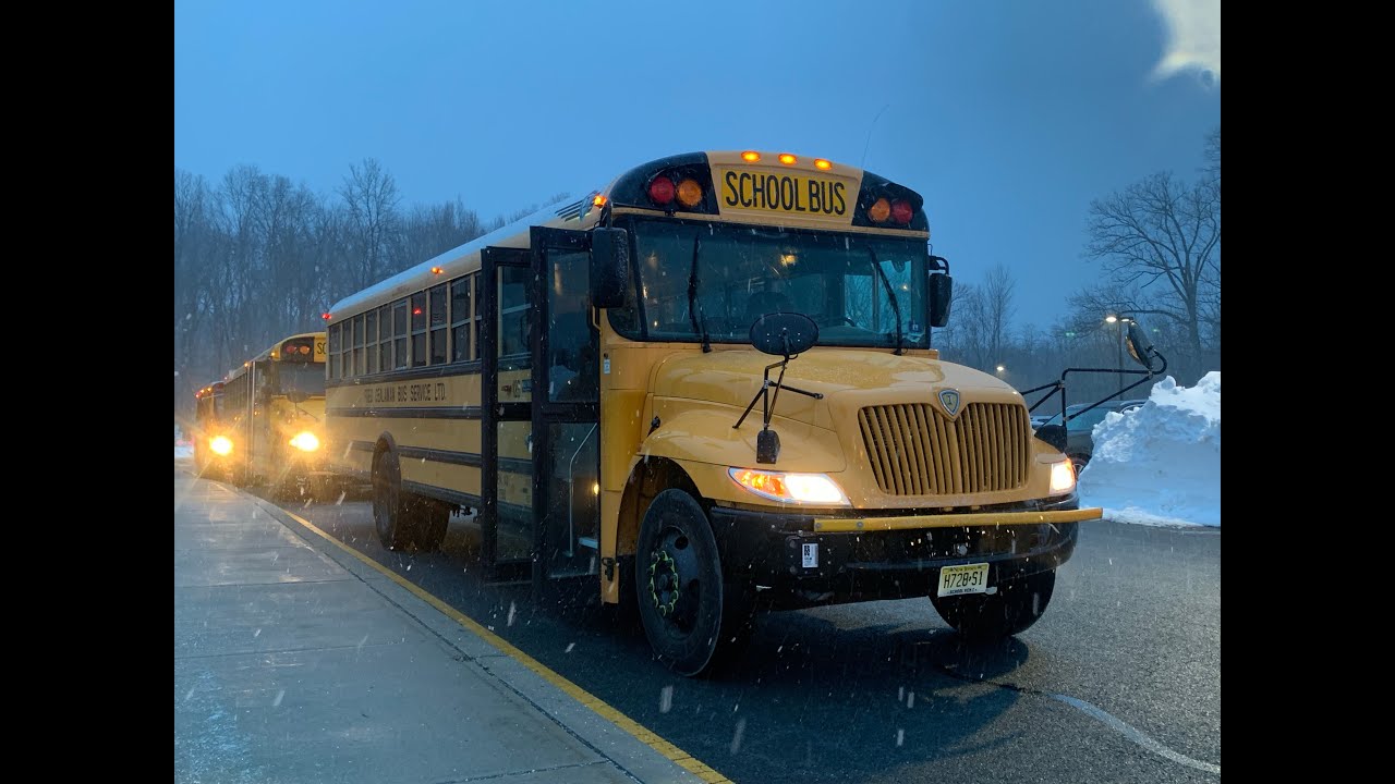 Snowy Morning School Buses - February 5