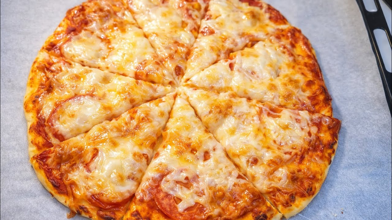 Best homemade pizza 🍕 easy pizza dough 