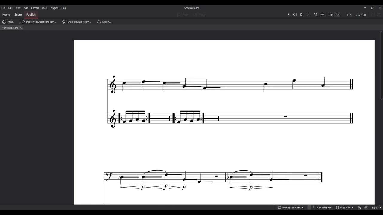 Musescore tutorial: aleatoric notation
