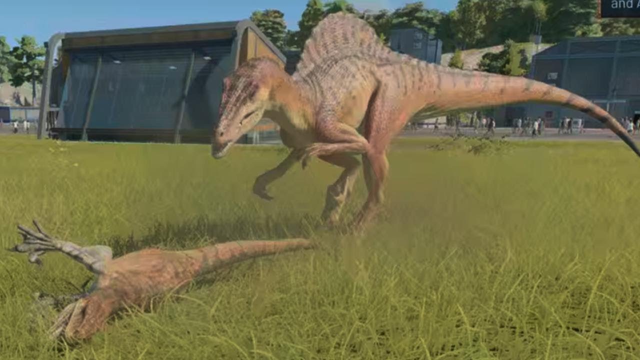 Jurassic World Evolution 3: Atrociraptor pack vs Spinoraptor