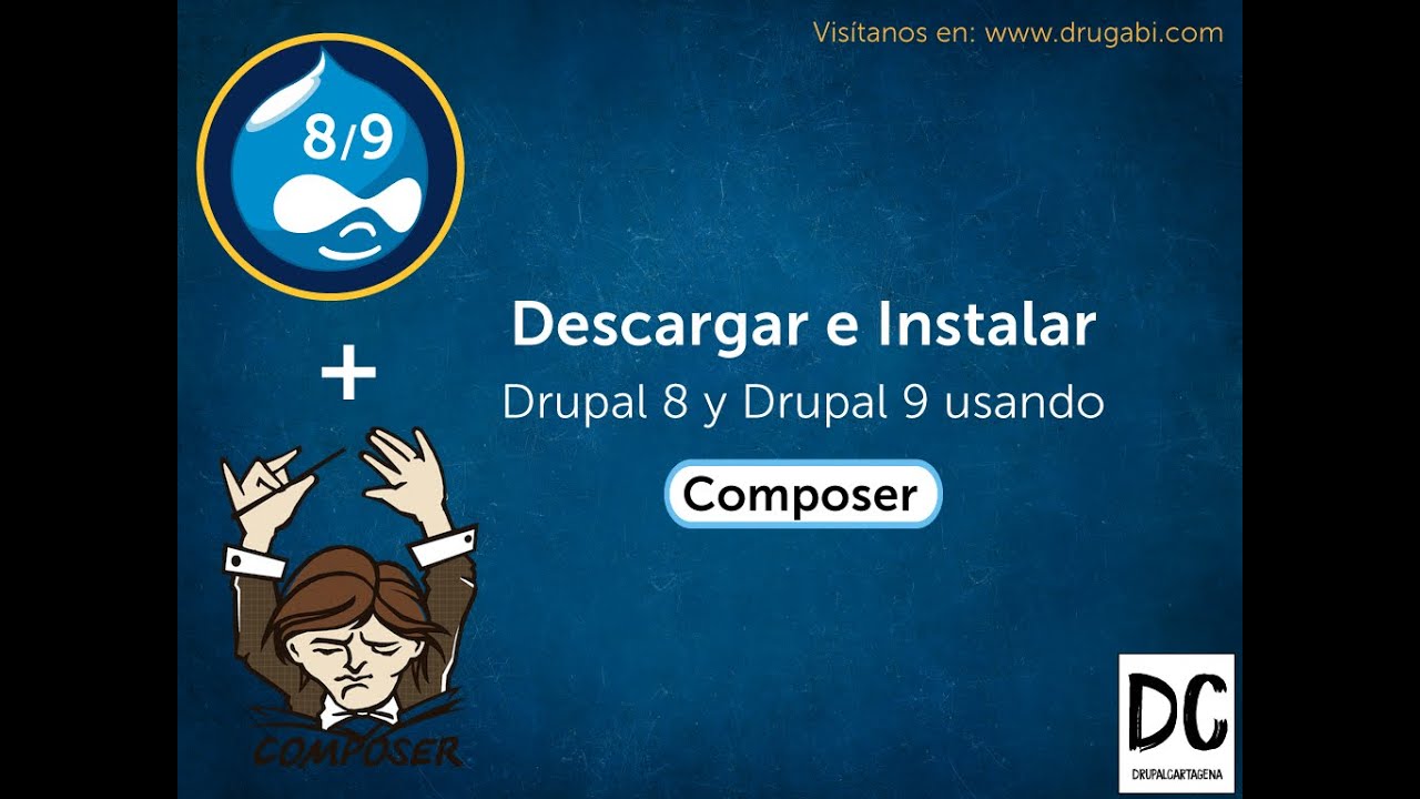 1 - Descargar e instalar Drupal 8 y Drupal 9 usando composer