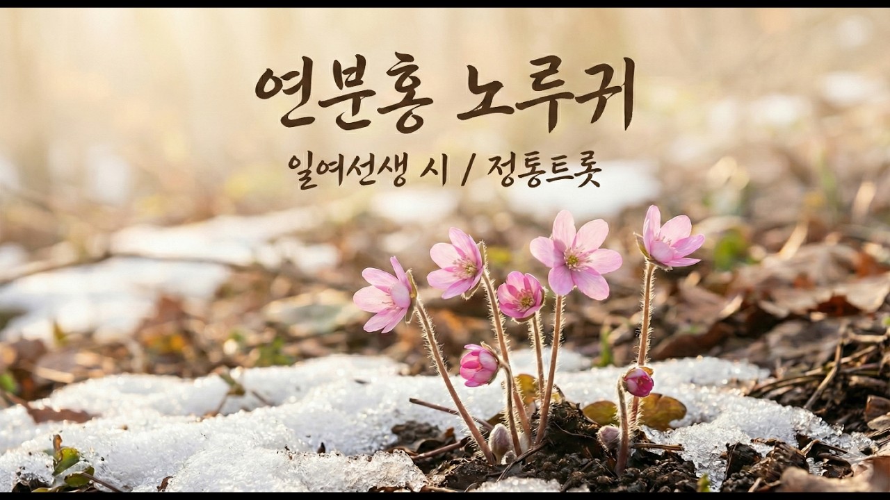♬연분홍노루귀꽃 #일여선생 #마처인생 #마처형님 #정통트롯 #감성트로트 #인생노래 #봄꽃 #연분홍노루귀꽃