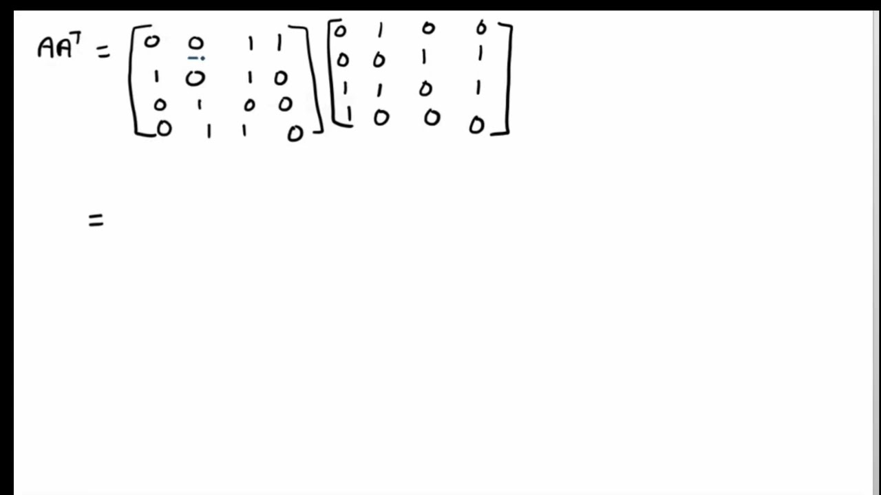 Easy way to find indegree and outdegree by using matrix Multiplication || Graph theory bsc be maths