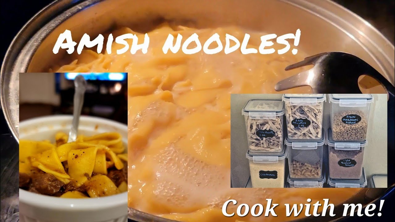 Easy Amish Egg Noodles! Cook with me!  cheap homemade meals; stock your pantry