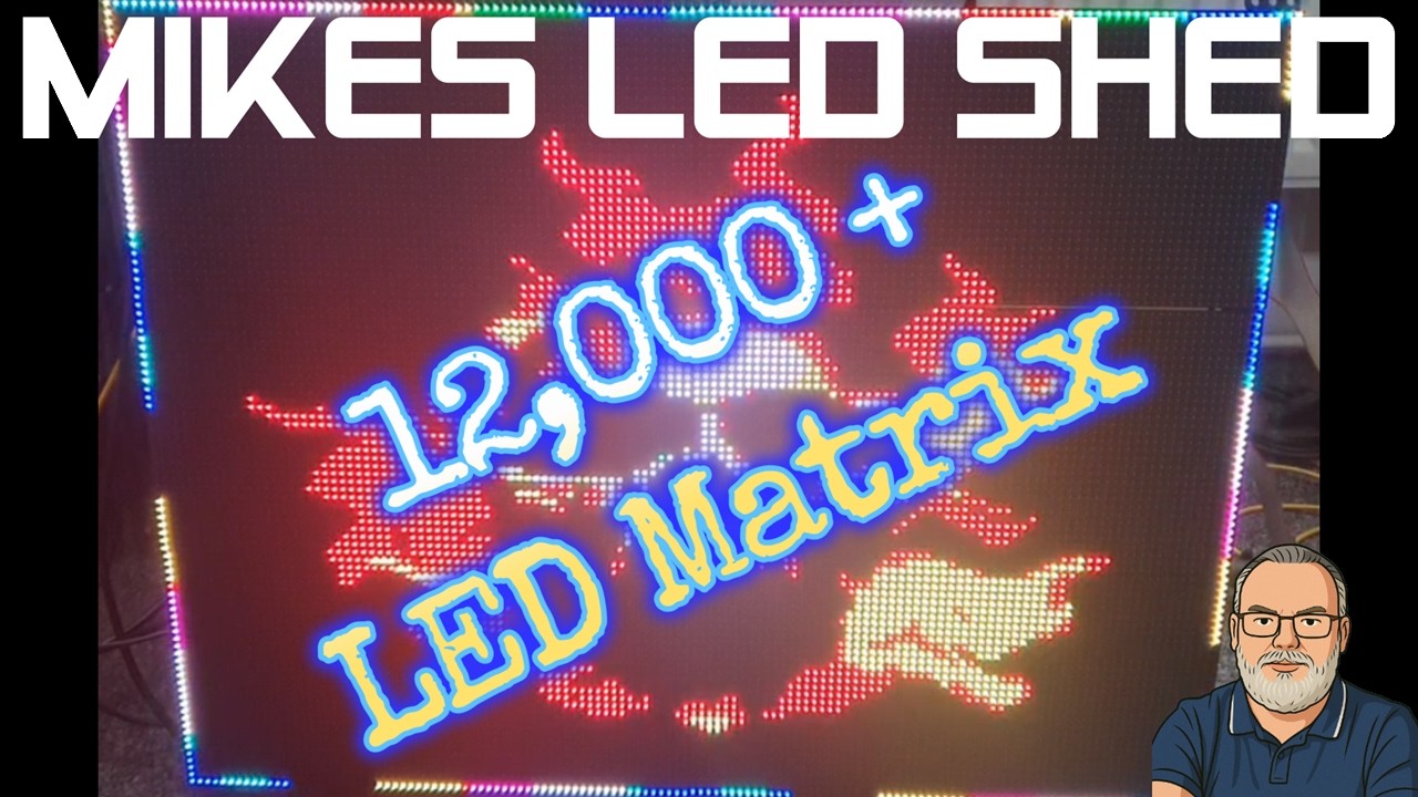 🔥 INSANE 12K+ LED Matrix Build! 6× P5 Panels, My Biggest Matrix Ever! 🔥