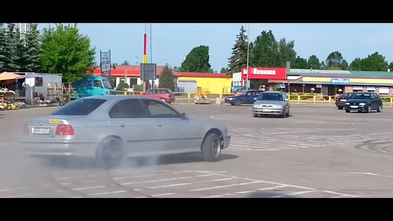 Bmw e39 drift 520 odwalanie + bonus na koniec