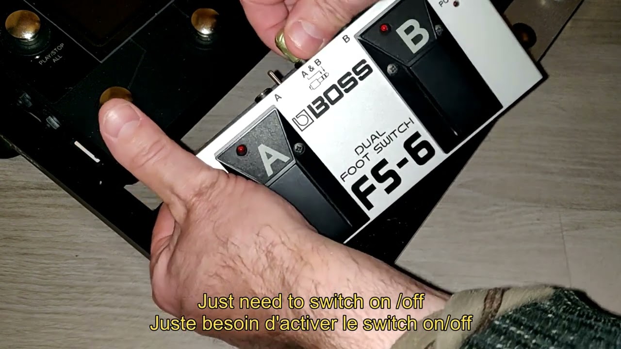 Boss FS 6 ON/OFF Switch TO SAVE BATTERY LIFE  (fr/eng)