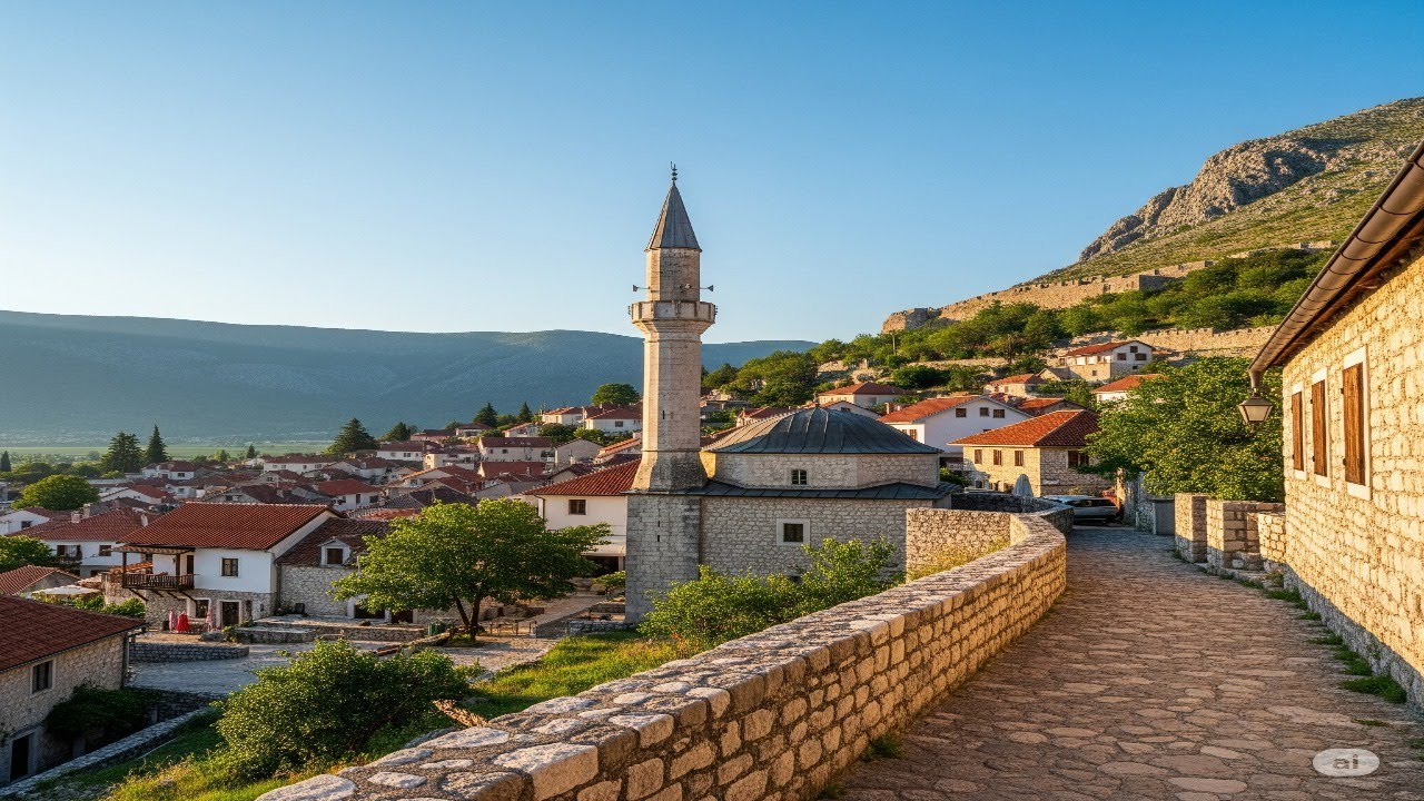 Počitelj Bosnia and Herzegovina 4K |Walking Tour 2024.