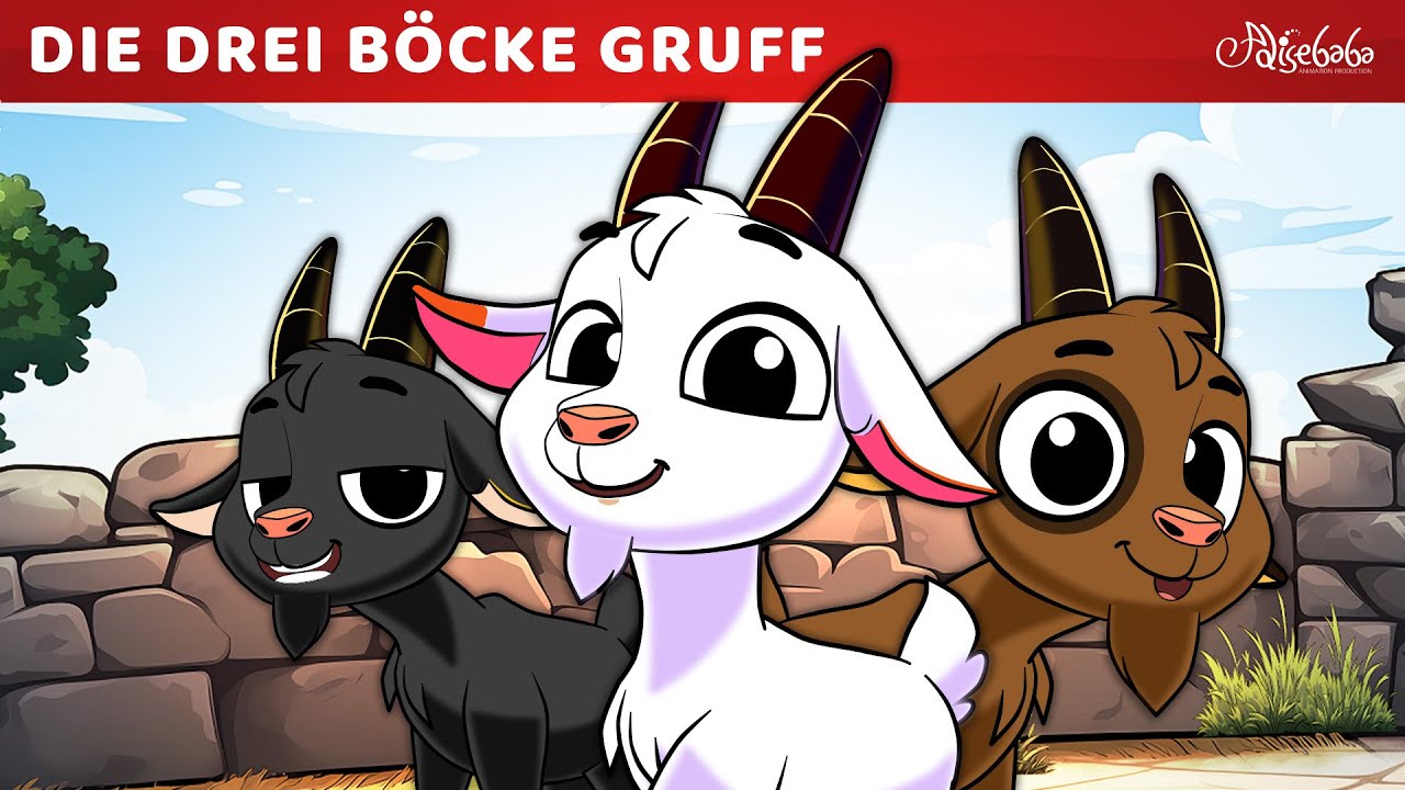 Die drei Böcke Gruff 🐐 Das hässliche Entlein 🦆 Der rote Fisch und die Haibande 🐟Märchen für Kinder