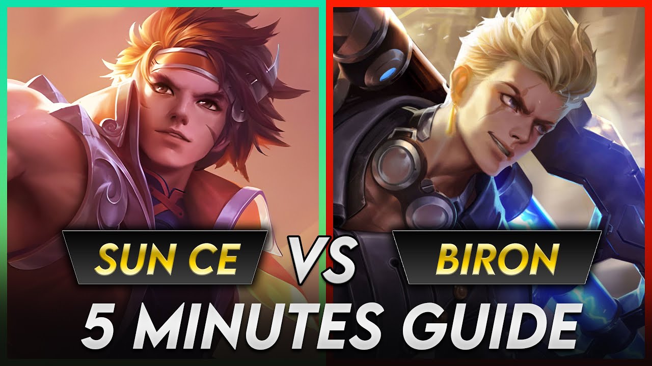 SUN CE vs BIRON: 5 Minutes Clash Lane Guide | Honor of Kings 🇨🇳