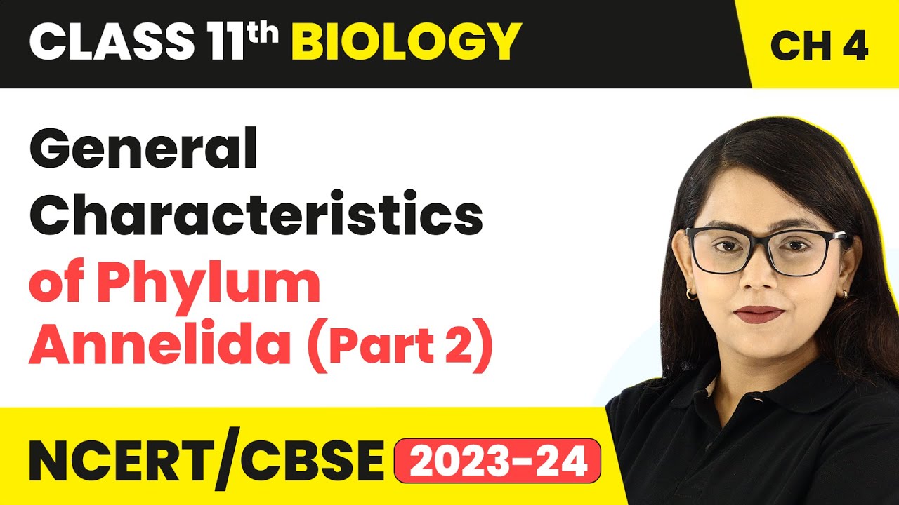 General Characteristics of Phylum Annelida (Part 2) | Class 11 Biology Chapter 4 | NCERT/CBSE