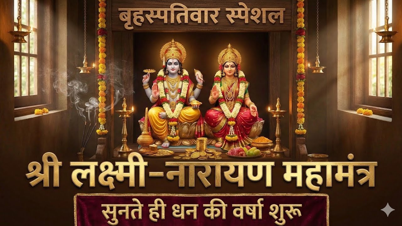 Thursday Special: श्री लक्ष्मी-नारायण महामंत्र | Laxmi Narayan Mantra & Aarti | धन और सुख-समृद्धि