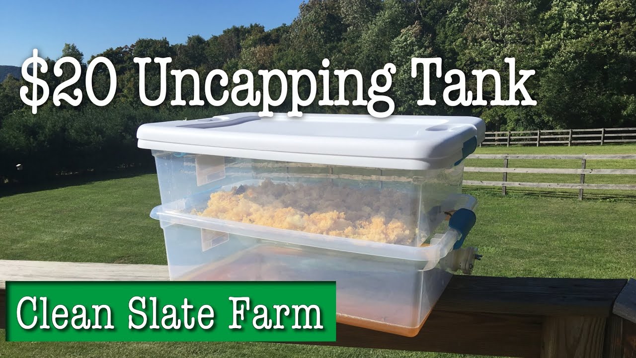 How to make an uncapping tank for beekeeping for under $20