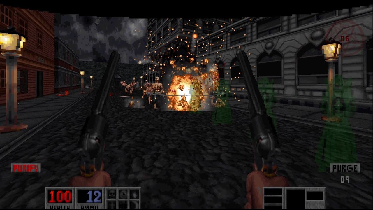 Blood 1 - Cryptic Passage E1M2 - Extra Crispy Mod - Difficultly Extra Crispy - No Commentary