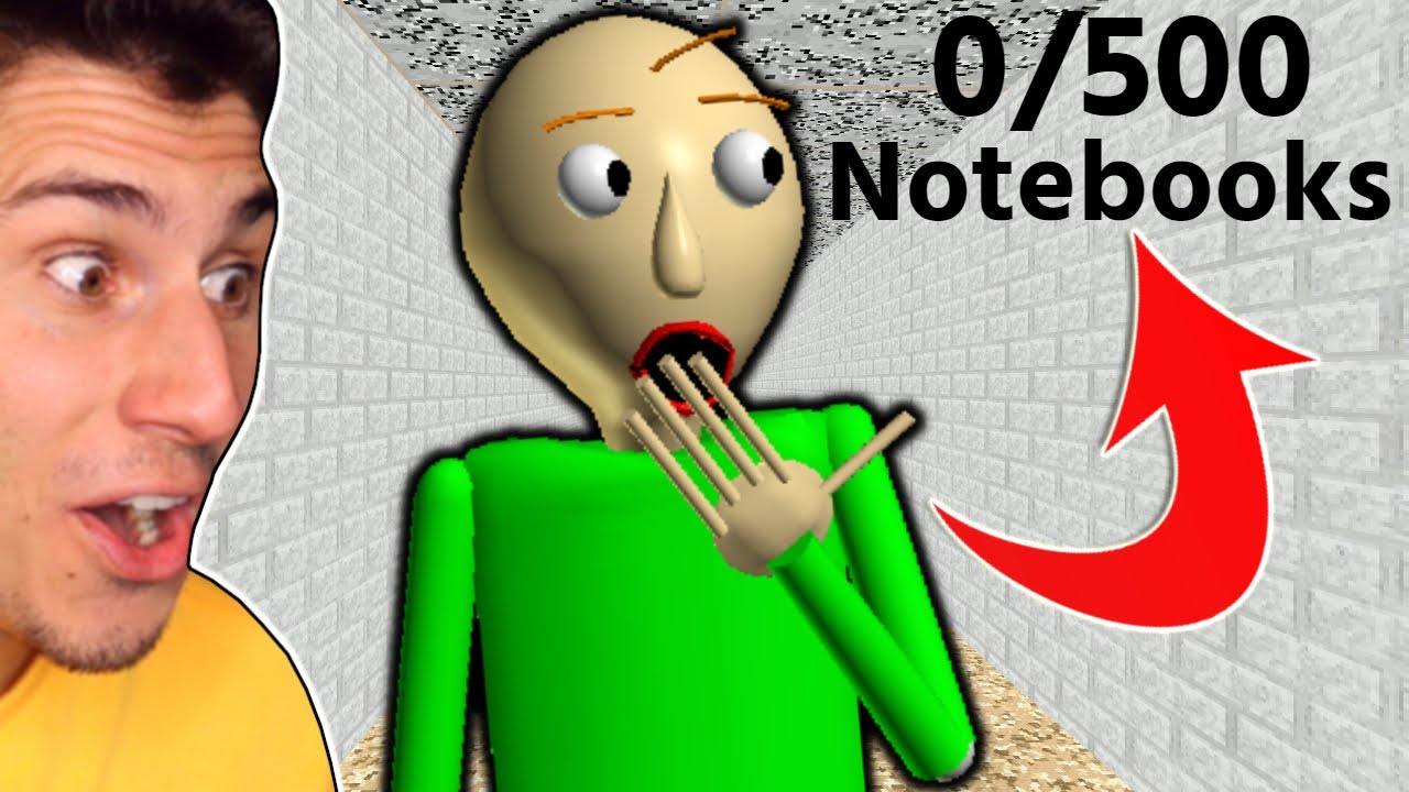 Baldi's Basics with 500 NOTEBOOKS!
