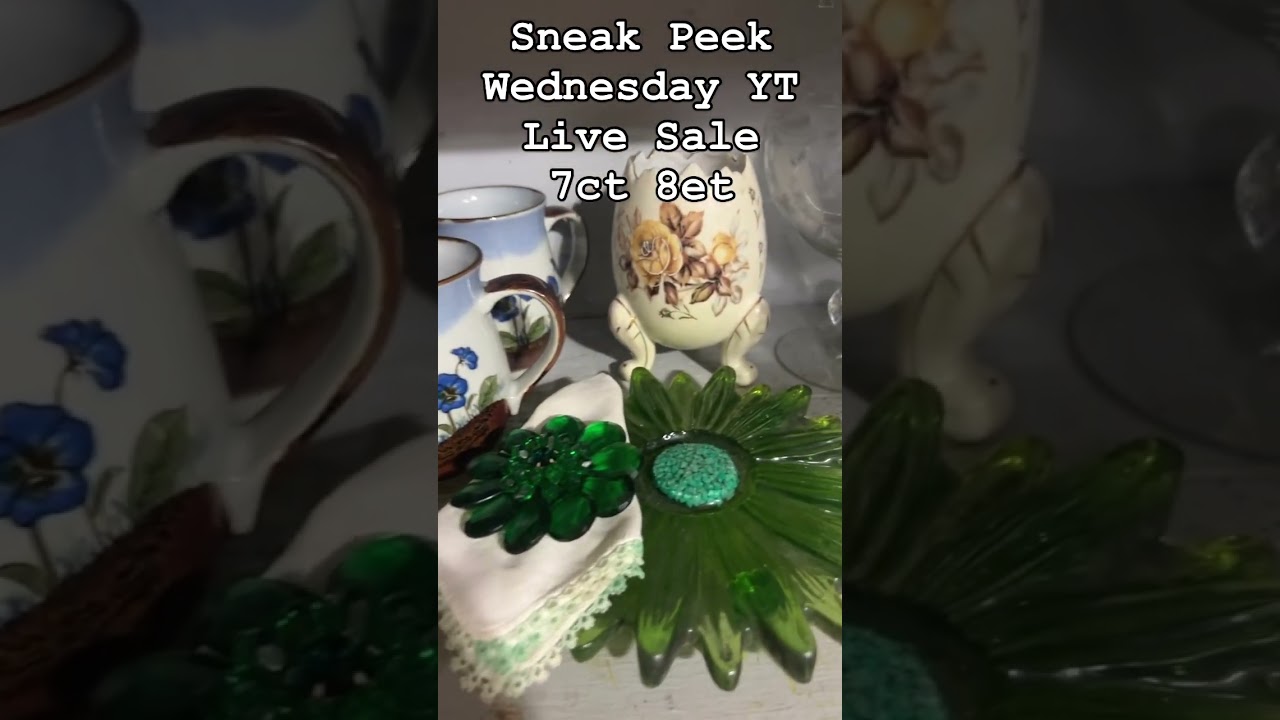 #livesale #vintagesale #flowers #cute