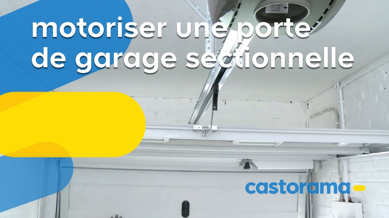 Motoriser une porte de garage sectionnelle (Castorama)