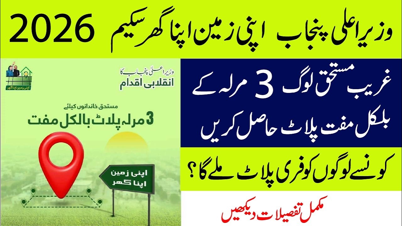 Apni Zameen Apna Ghar Scheme 2026 Registration Process | Apply Online