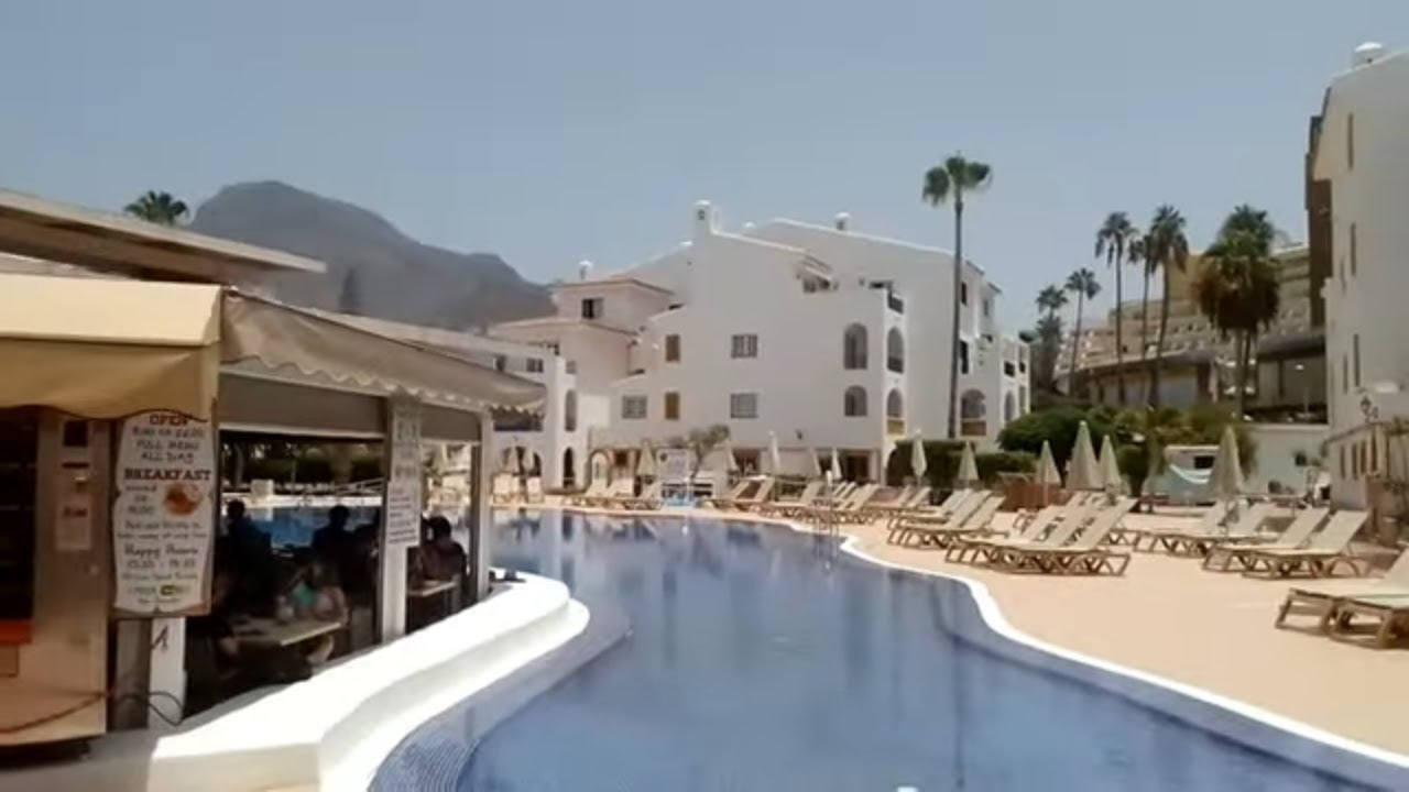 Tenerife Torviscas Sunset Harbour Club Walk Through Complex