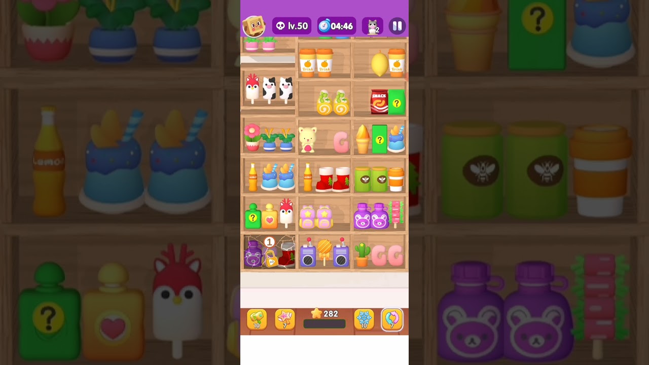 Goods Sort Level 50 Gameplay Sorting Games | Mind Crush