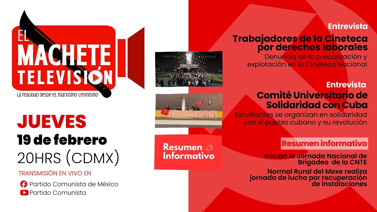 El Machete TV. Trabajadores de la Cineteca por derechos laborales