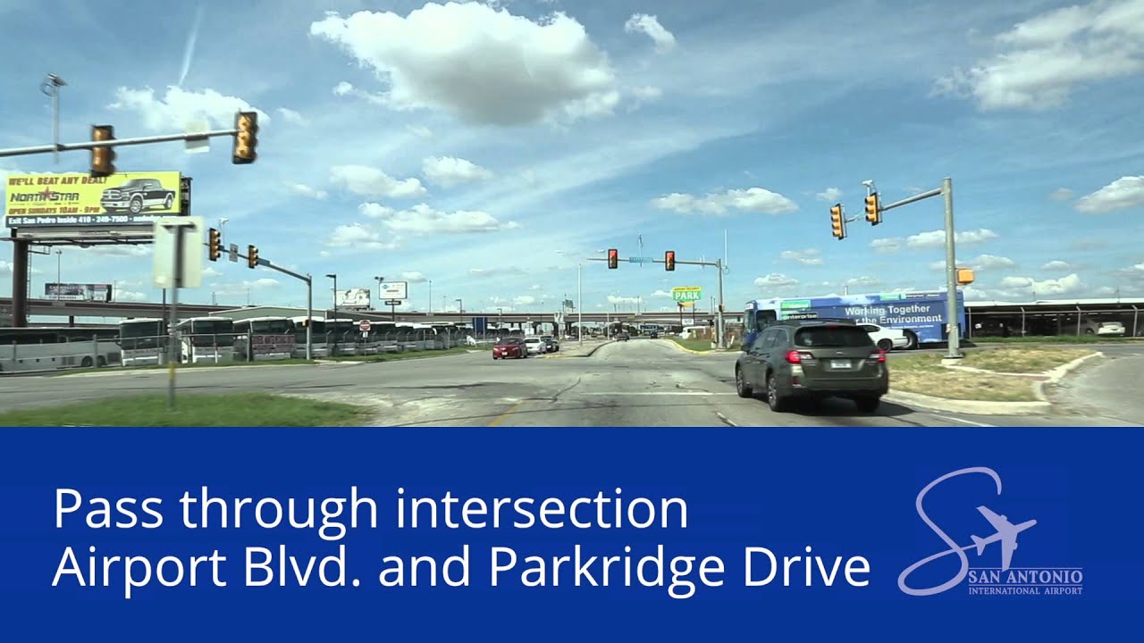 San Antonio International Airport Directions 281 North Airport Exit to Green Lot Shuttle Parking