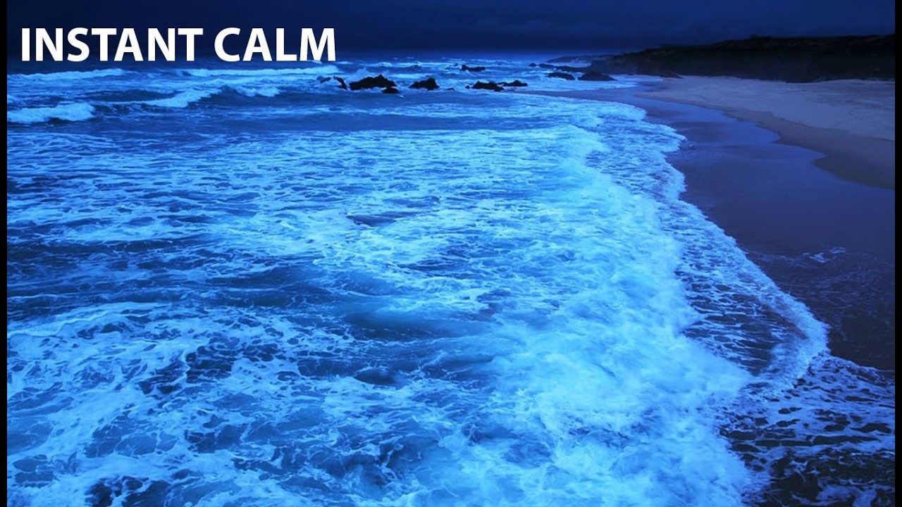 🌊 Listening to Ocean Waves Right Now | Relax & Let Go| RELAXING OCEAN SOUND AT NIGHT