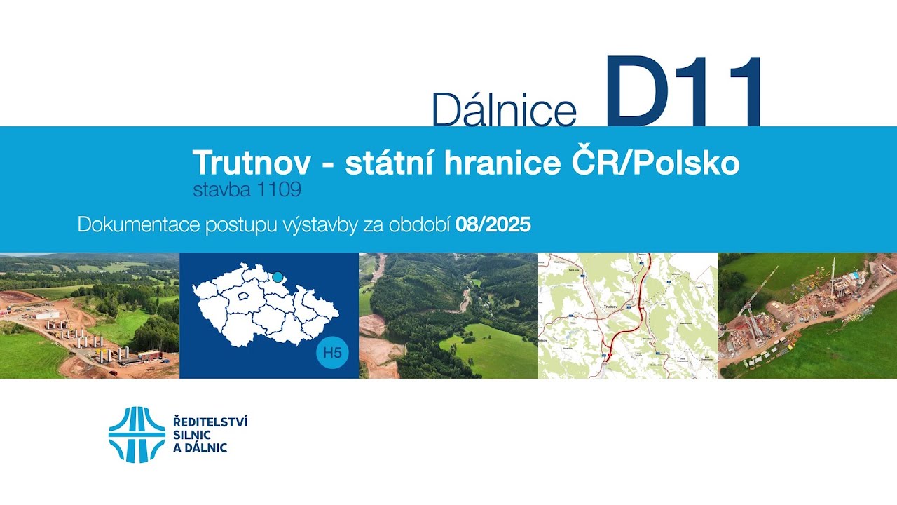 D11 1109 Trutnov – státní hranice ČR/Polsko (dokumentace stavby 08/2025)