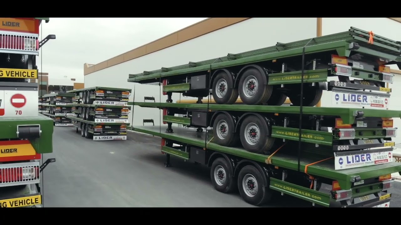 2 ESSİEUX PLATEAU SEMİ REMORQUE / 2 AXLES FLATBED TRAILER