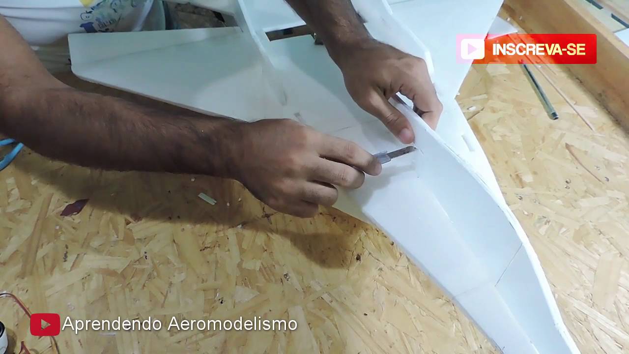 Como fazer avião de controle remoto - Mig 29   Parte 7 - Eletronica bateria