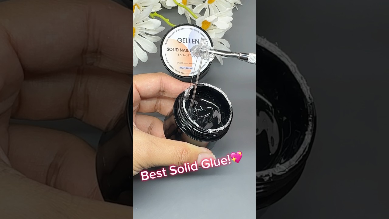 Nail Tutorial | How to Use Gellen Solid Nail Glue #nails #nailtutorial #nailtech #fakenails