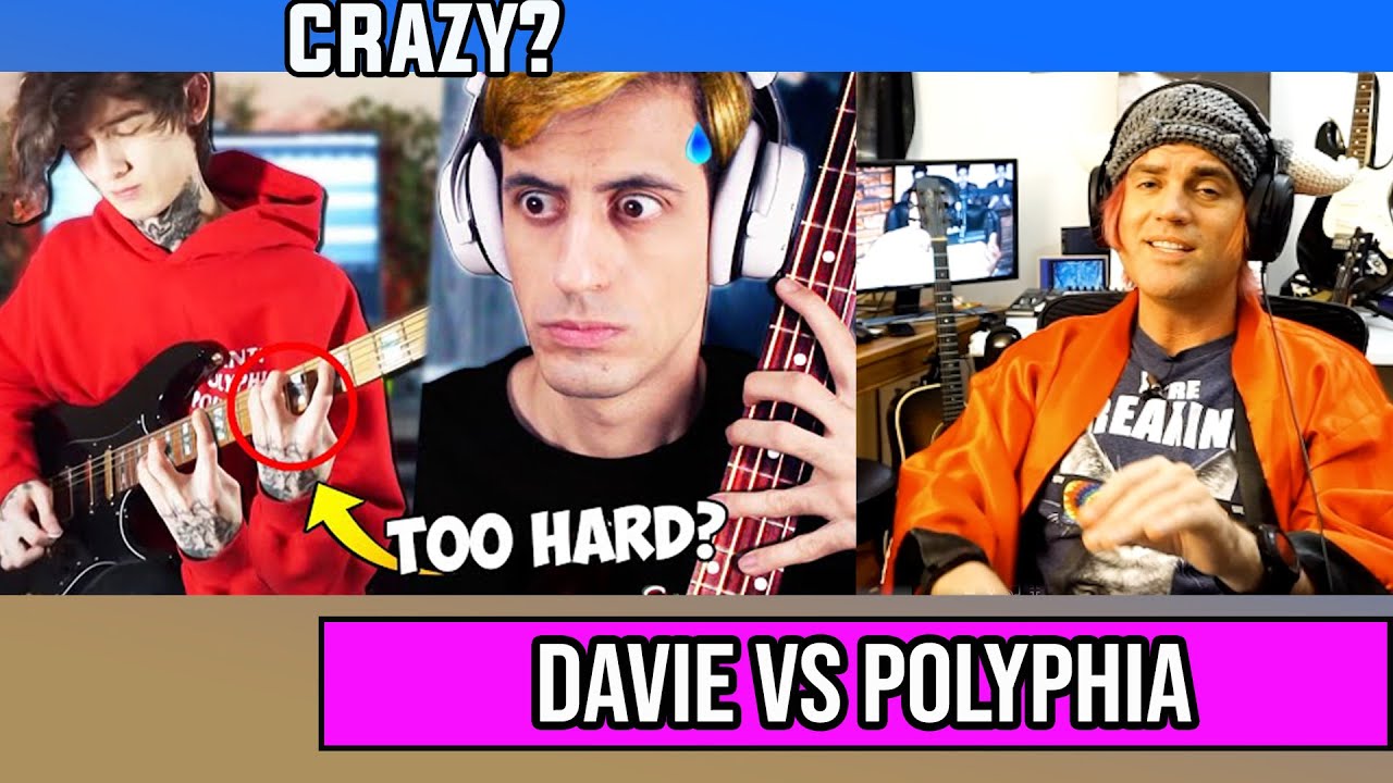 Can I Play the HARDEST Guitar Riff EVER on Bass? // Davie504 VS Polyphia GOAT Reaction BASS G.O.A.T.