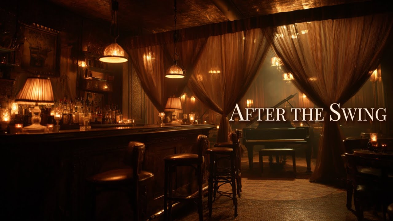 AFTER THE SWING✨1940s Vintage Swing Jazz | Empty Bar, Curtains Half Drawn