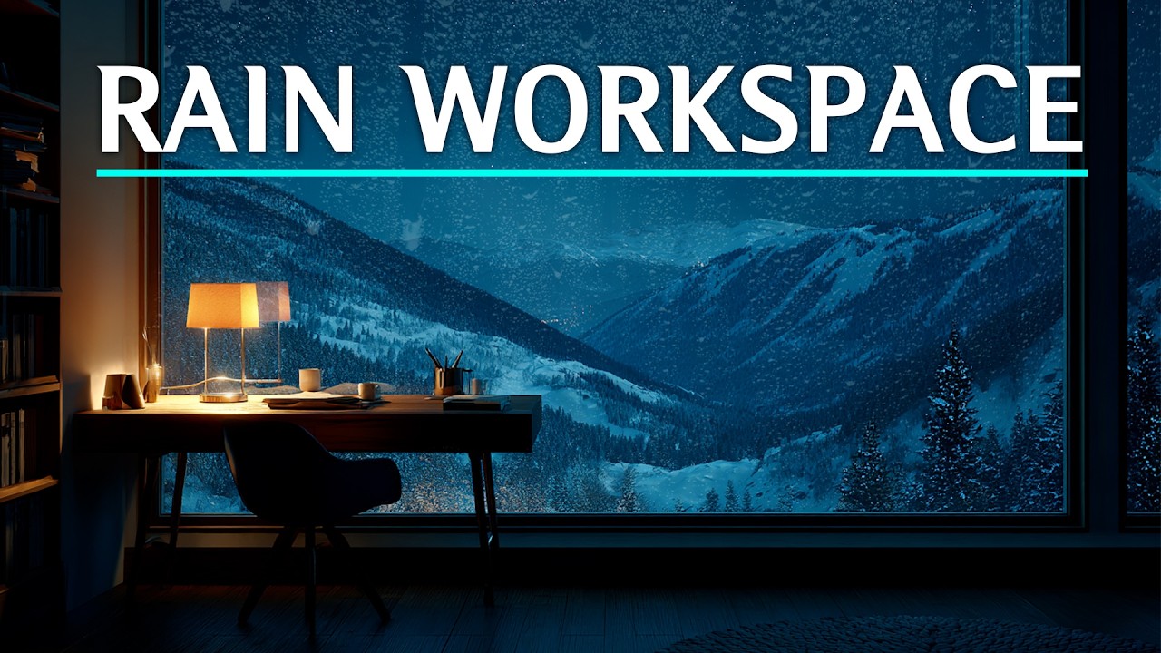6 Hours Deep Work Music for Night Coding & Study | Rain Window Focus (No Lyrics)