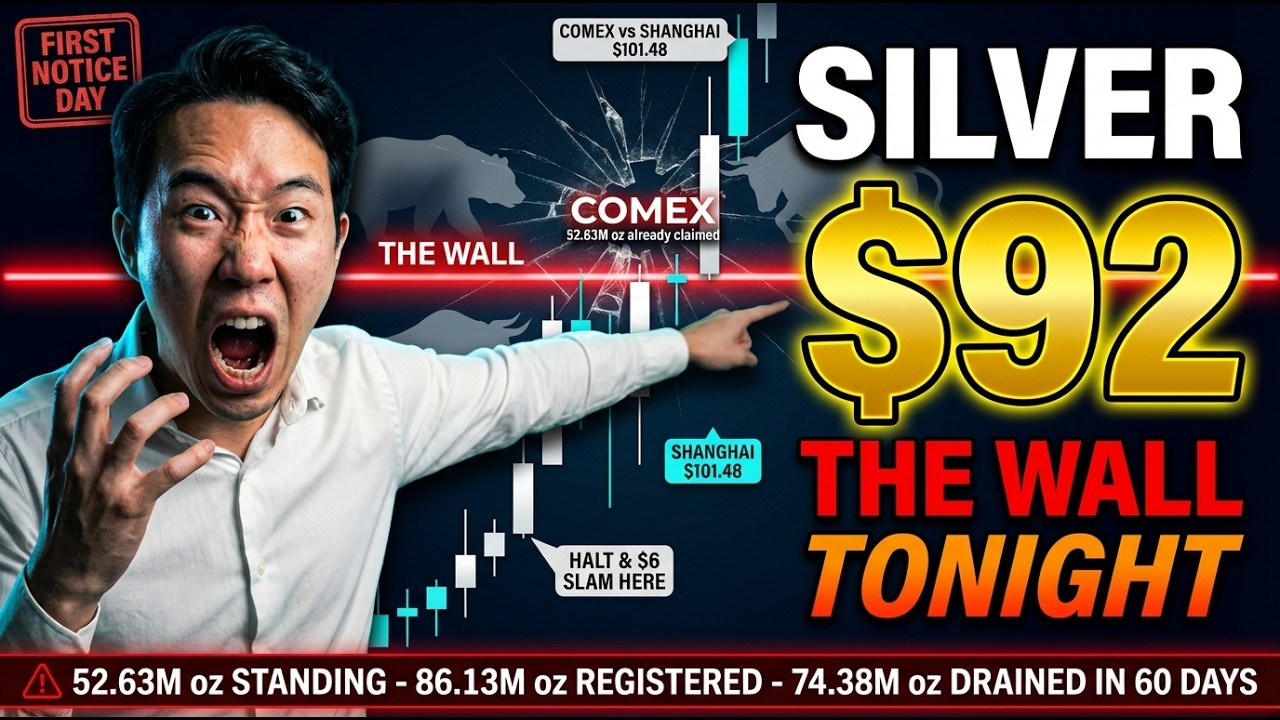 ALERT: Silver $92 Slams Into Wall While COMEX Bleeds — Breakout Signal or Bull Trap?