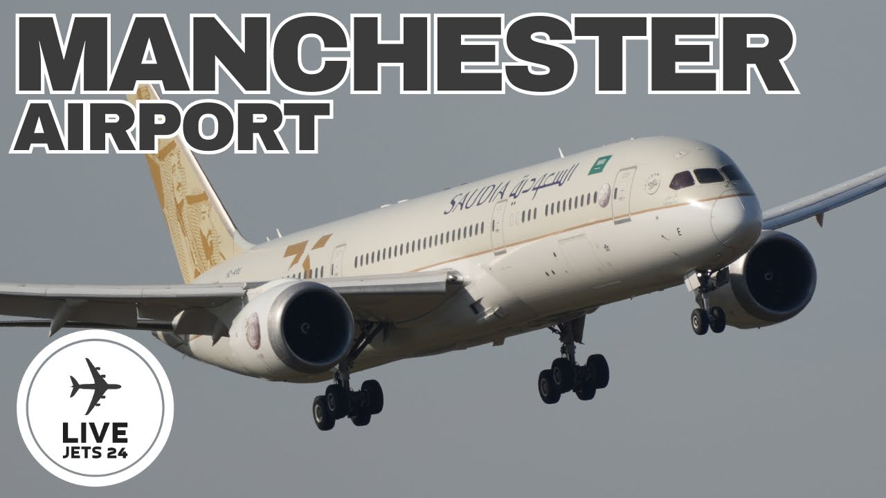 🔴Manchester Airport Live - Gusty Crosswinds Forecast