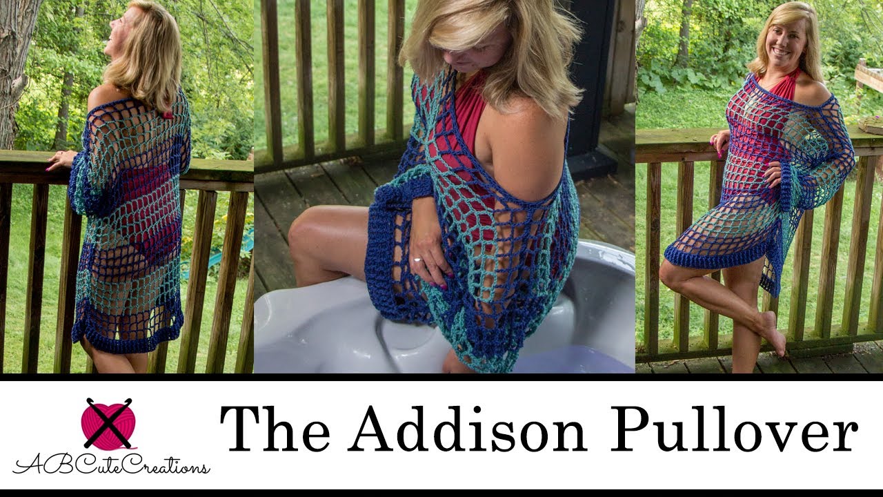 The Addison Pullover / Cover up -- Perfect for Spring Through Fall | FREE Crochet Pattern Tutorial