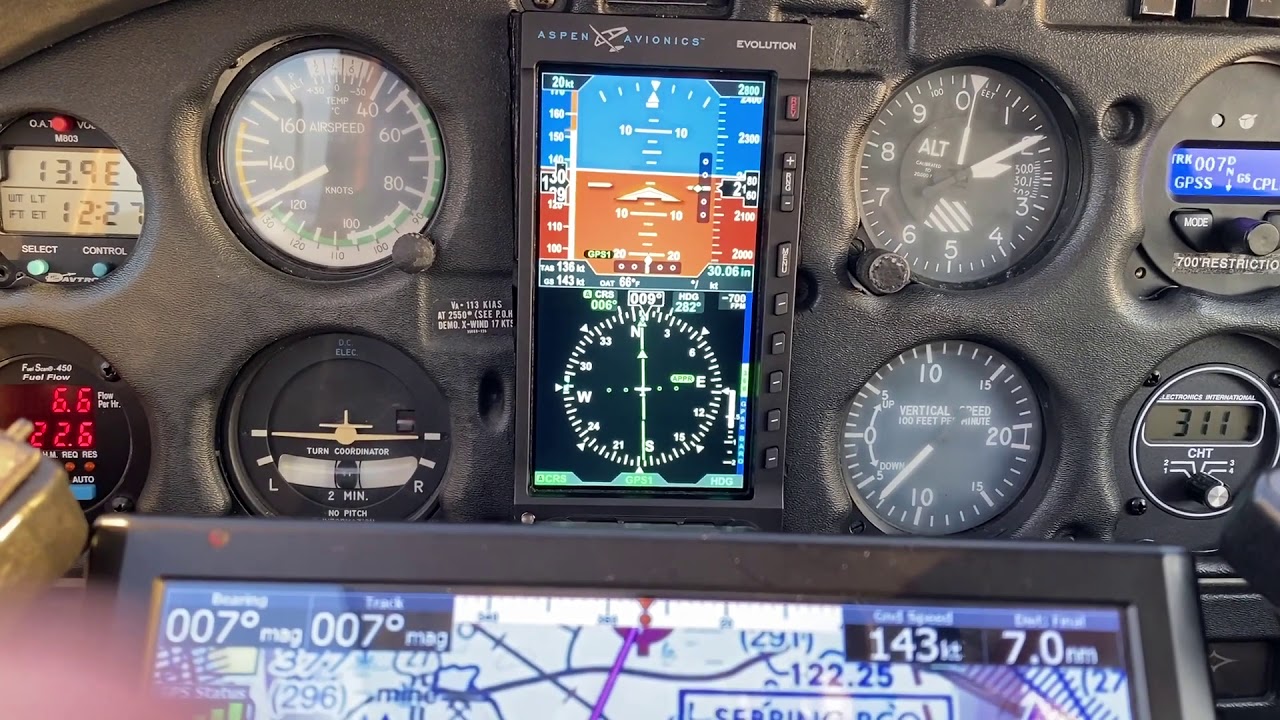 Aspen E5 and TruTrak Approach