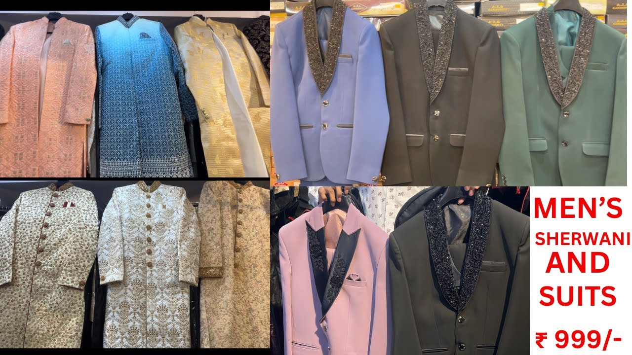 CHARMINAR DESIGNER SHERWANI I SUITS I BLAZERS FOR MEN ‘s I RETAIL SHOP I HYDERABAD MARKET I షేర్వాణి