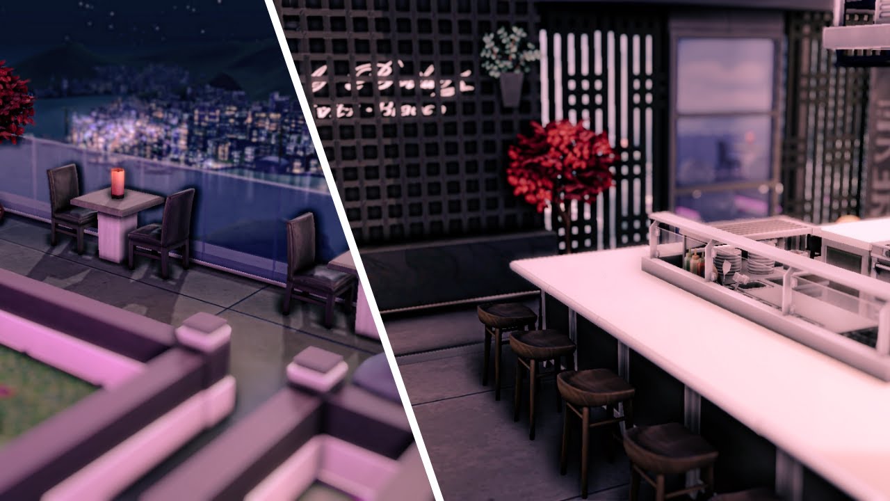 SUSHI RESTAURANT | NO CC | The Sims 4 Speed Build