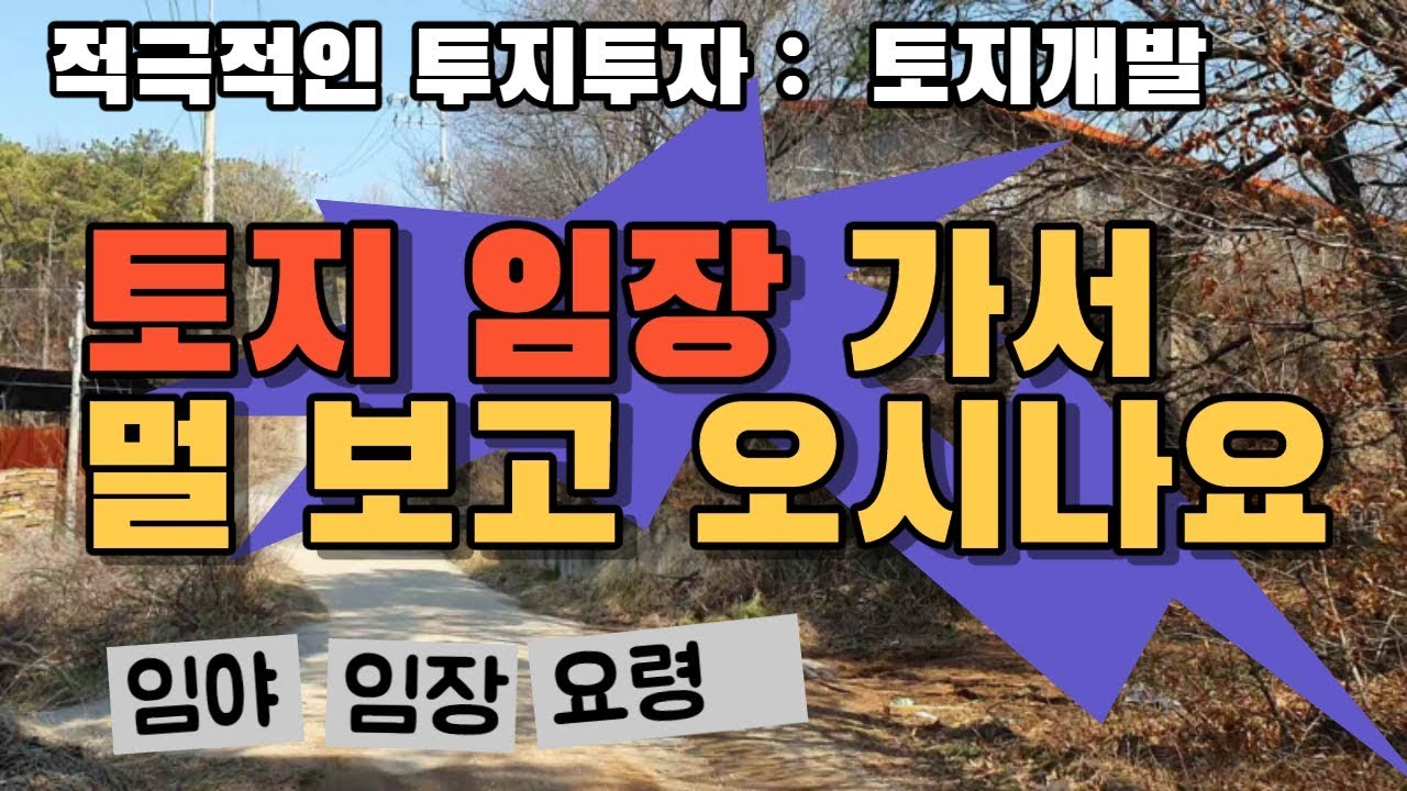 [토지임장]땅 보러 가서 멀 보고 오시는 건가요? 토지투자 하시려면 이렇게 임장 하세요~~