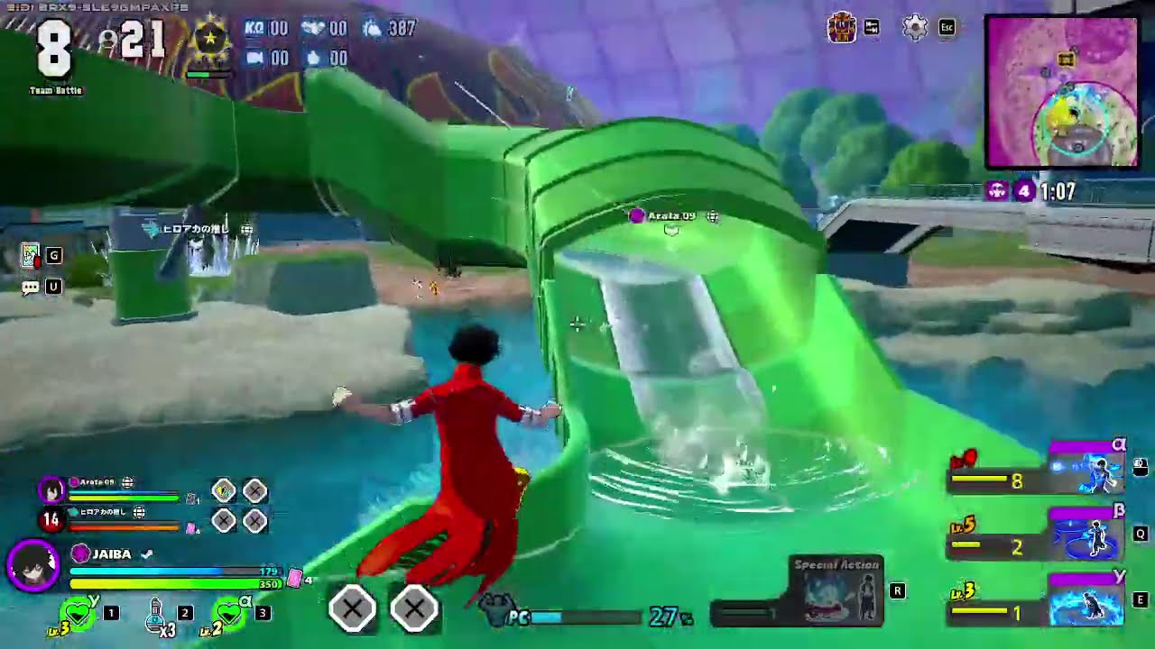 My Hero Ultra Ramble - Rank - 3-player team battle - Random Character - noob gameplay maybe 3