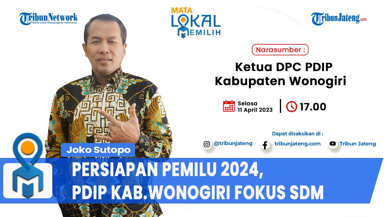 PERSIAPAN PEMILU 2024, PDIP KAB.WONOGIRI FOKUS SDM UNTUK PENDIDIKAN MASA DEPAN ANAK BANGSA