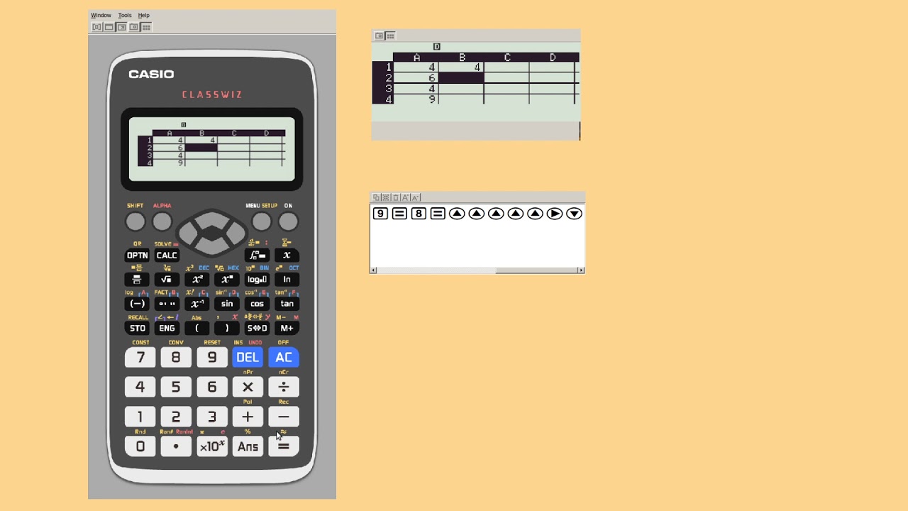 04 Электронные таблицы в CASIO fx-991EX Classwiz (продолжение)