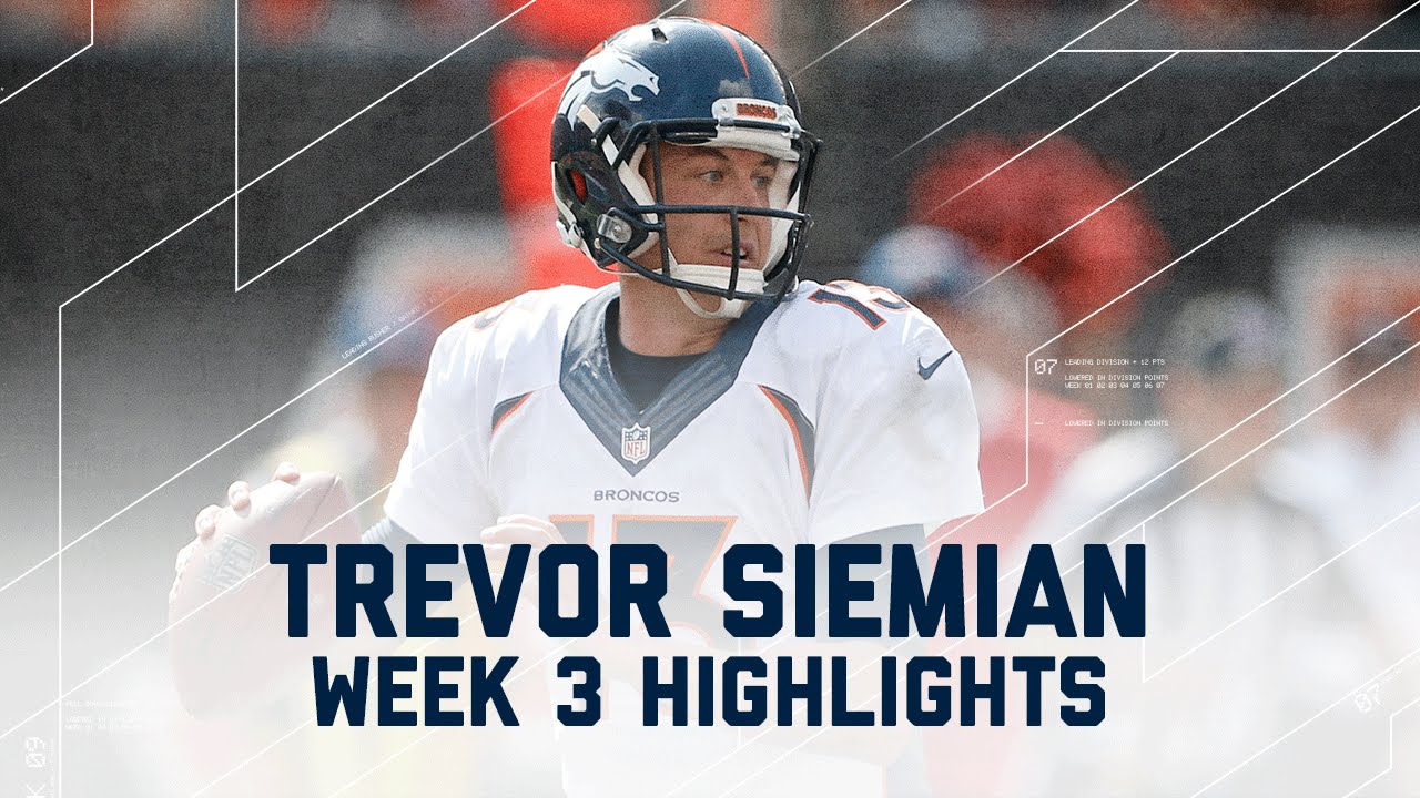 Trevor Siemian Highlights | Broncos vs. Bengals | NFL Week 3 Player Highlights