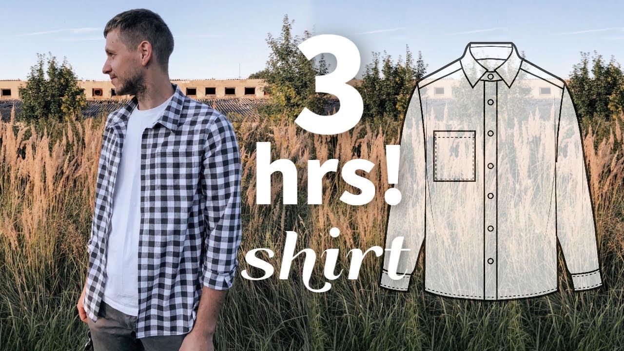 My boyfriend keeps asking me to make this SHIRT! +PDF Sewing Pattern(OJSH0003)