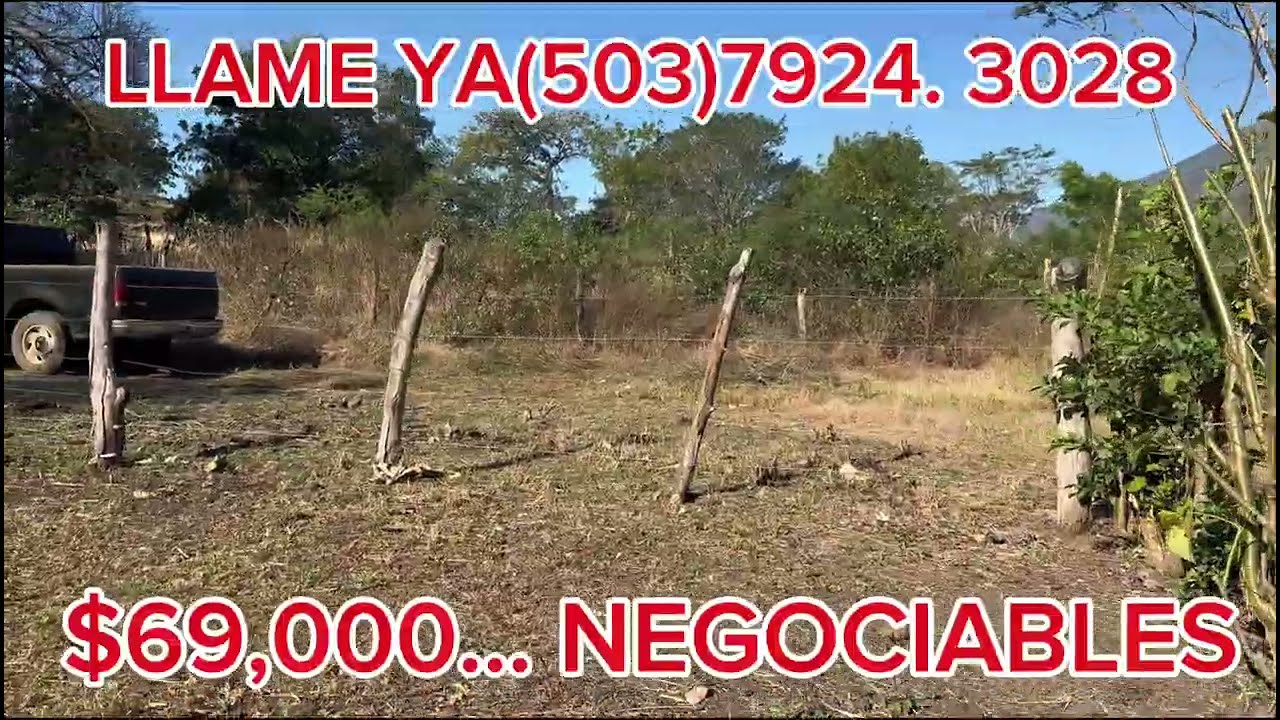PARCELA DE VENTA,(510)605 0010 CANTÓN EL PROGRESO, SAN MIGUEL 