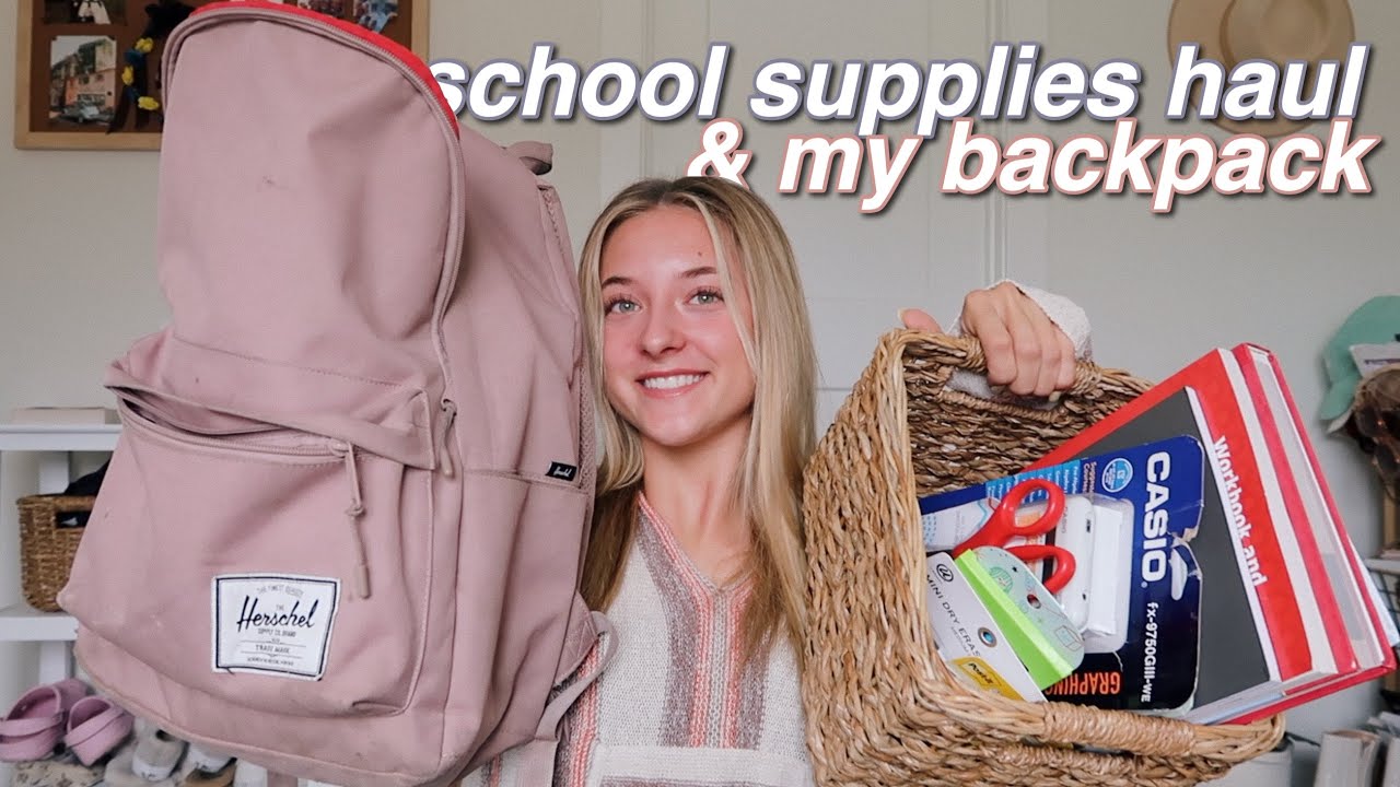 school supplies haul + what's in my backpack!! JUNIOR YEAR edition :)