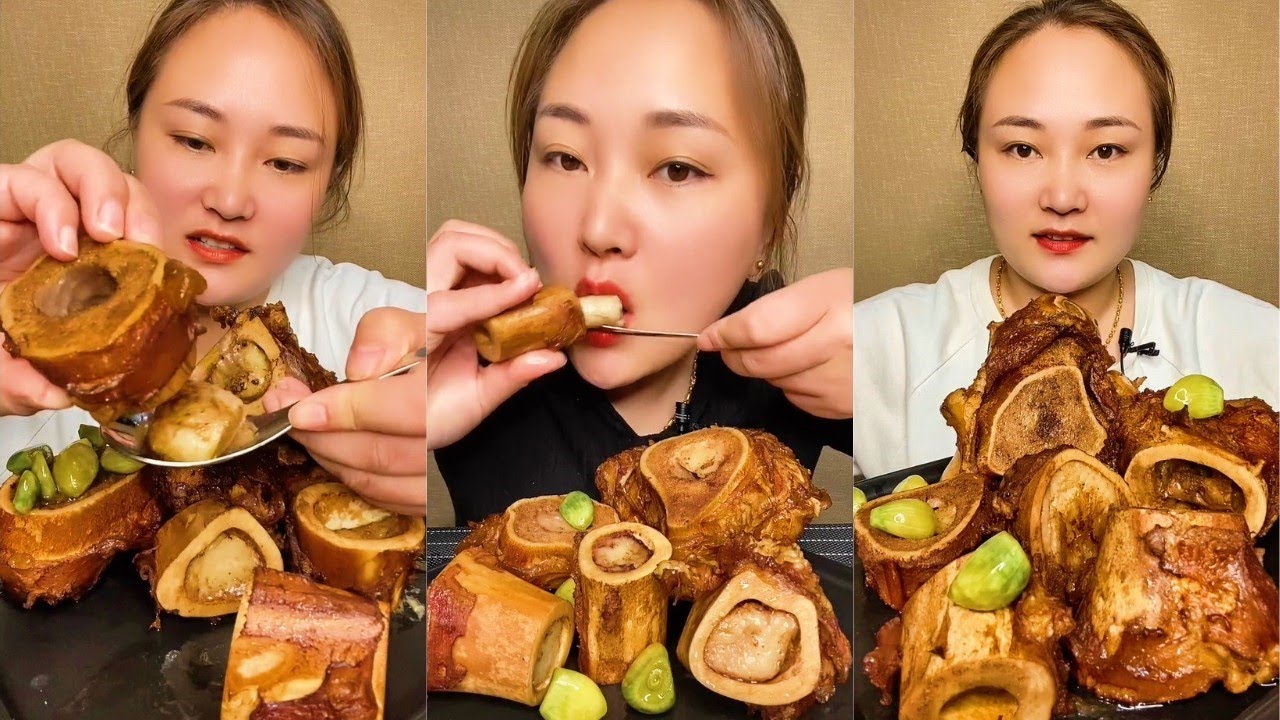 EP77 - Beef Bone Marrow MUKBANG ASMR | SML FOOD