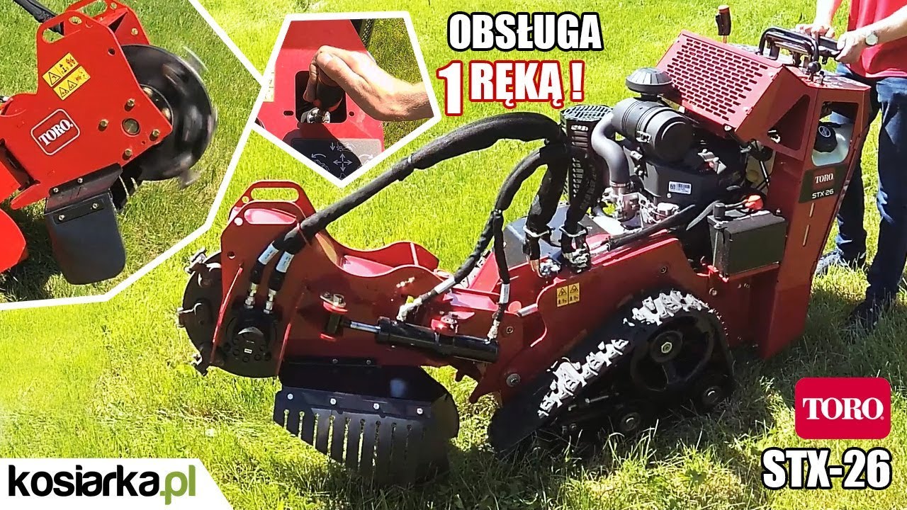 Jak pozbyć się pnia po ściętym drzewie ? Frezarka pni TORO STX26 zrobi to w mig !